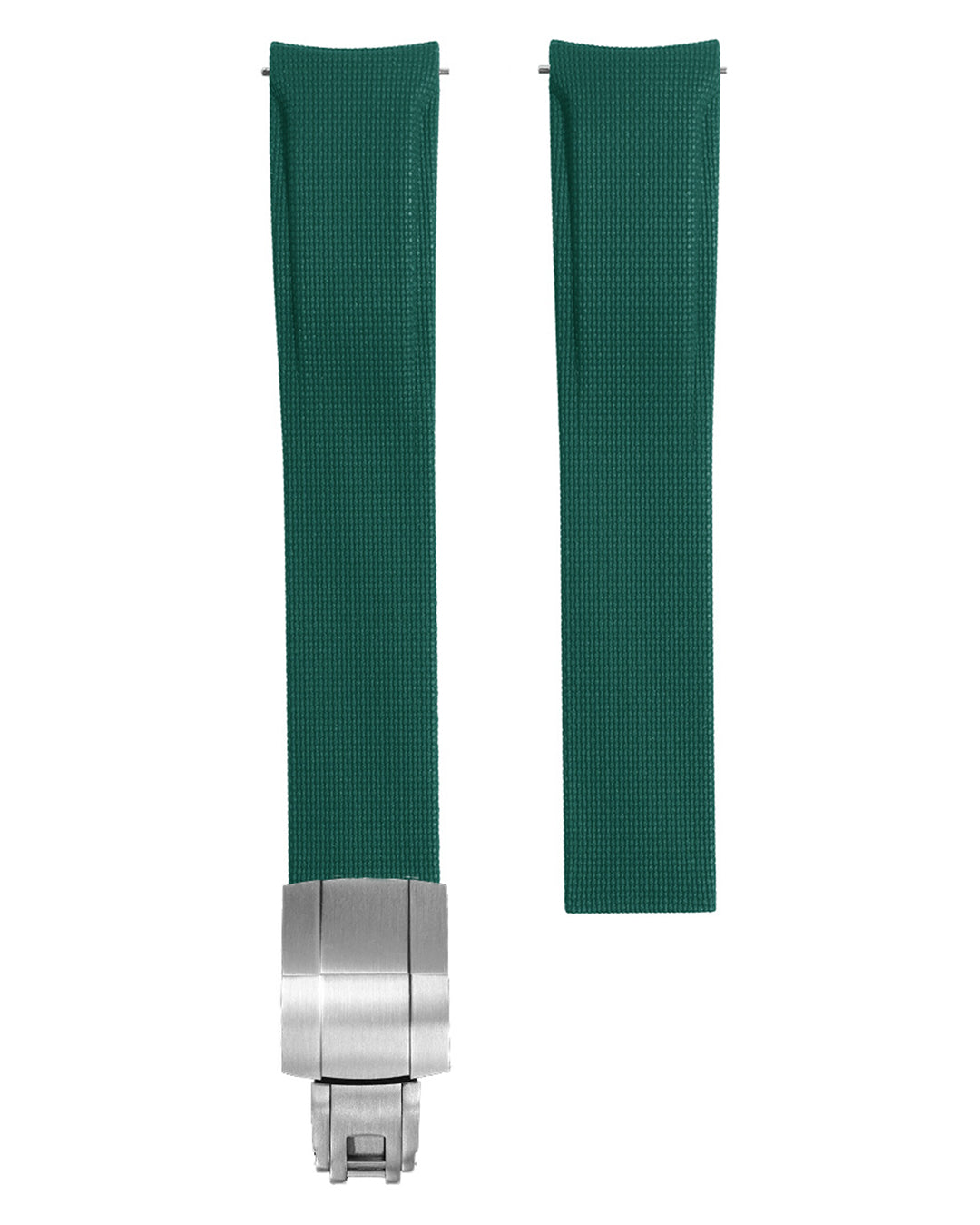 CURVED END UNIVERSAL HYBRID RUBBER (CUT TO FIT, SPRINGLEAF DEPLOYANT CLASP STYLE)