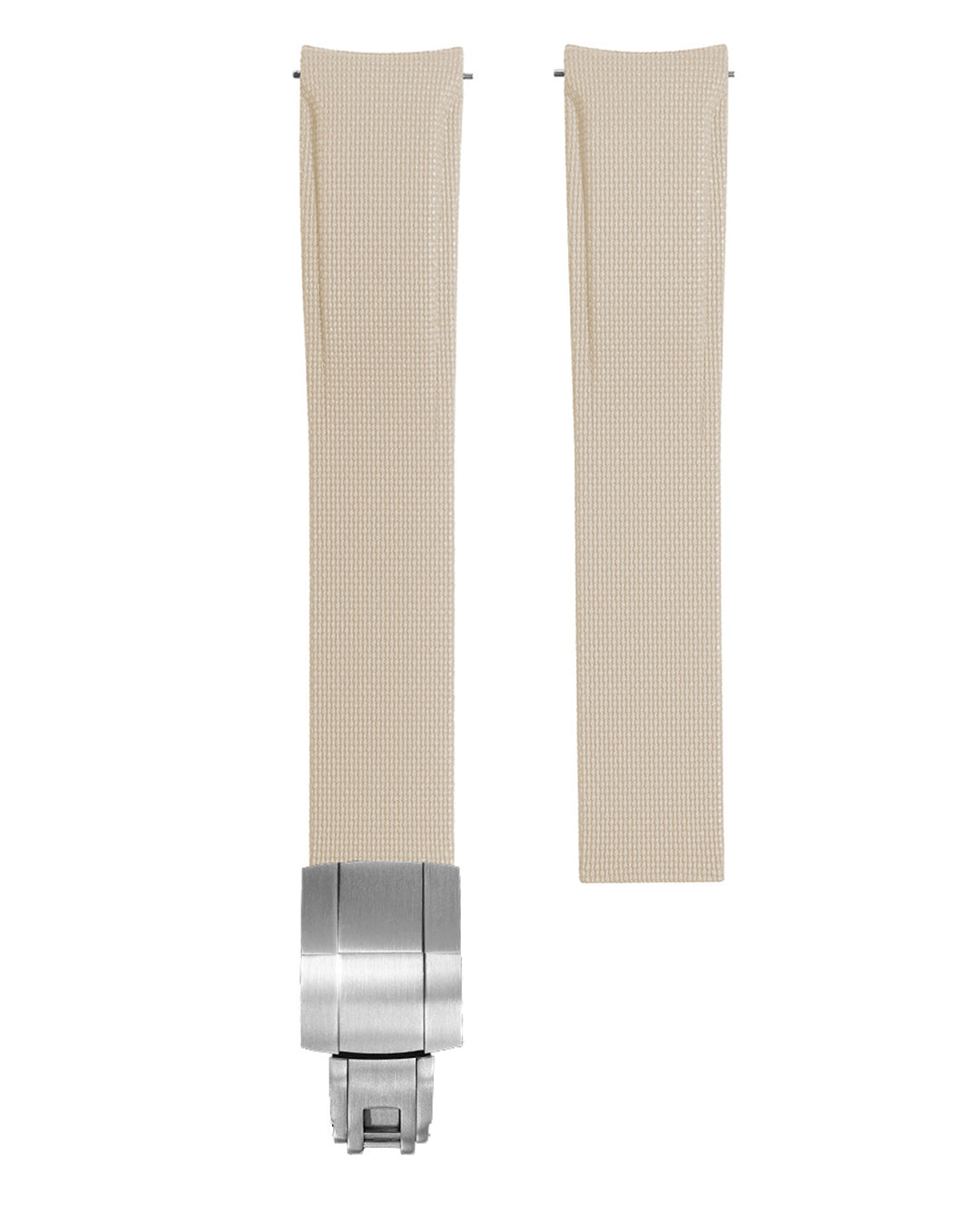 CURVED END UNIVERSAL HYBRID RUBBER (CUT TO FIT, SPRINGLEAF DEPLOYANT CLASP STYLE)