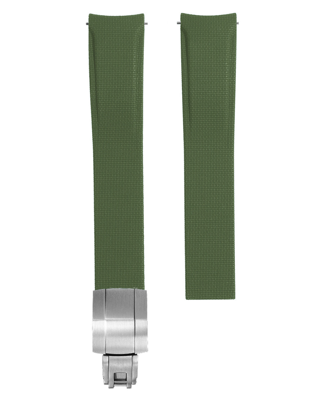 CURVED END UNIVERSAL HYBRID RUBBER (CUT TO FIT, SPRINGLEAF DEPLOYANT CLASP STYLE)