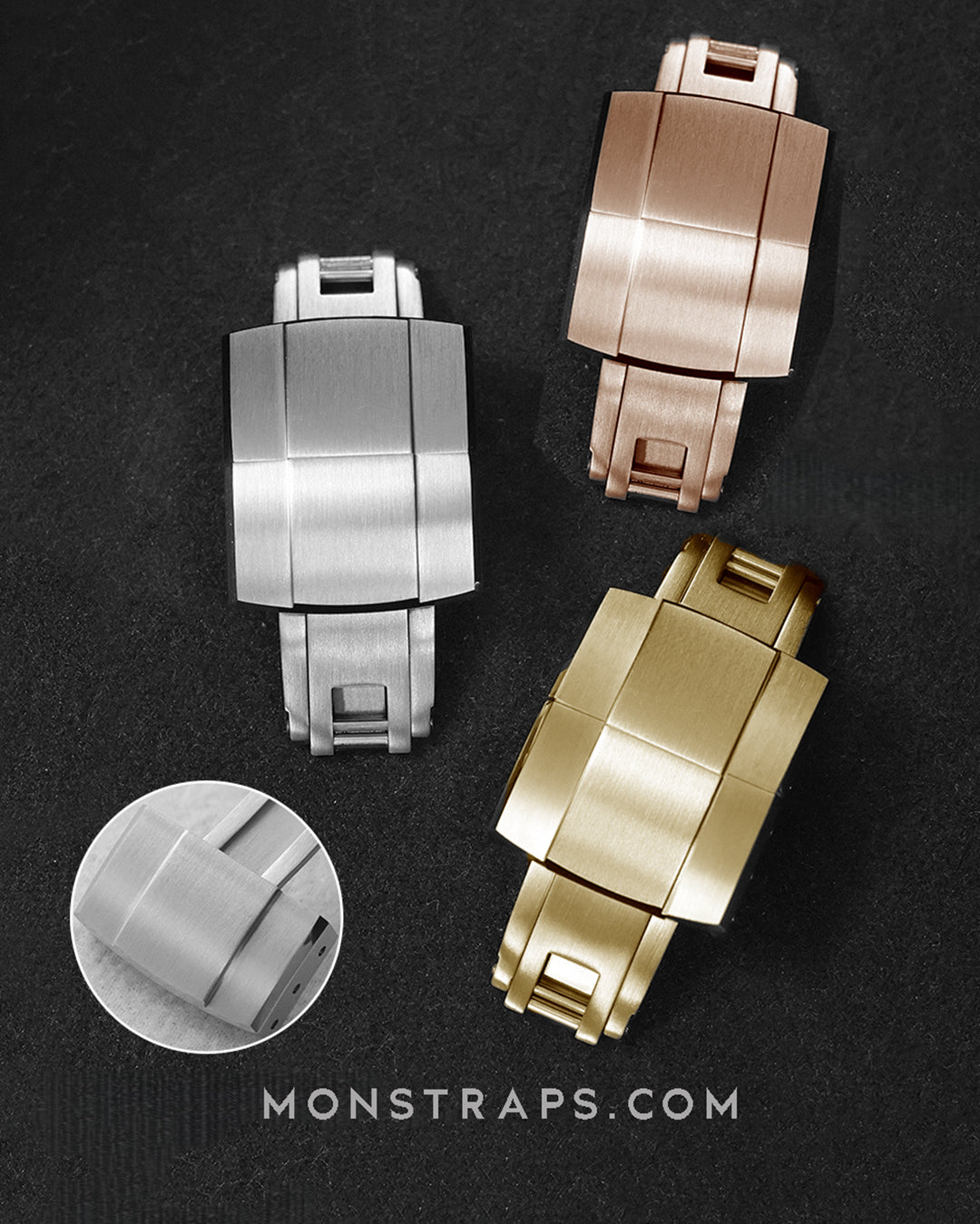 CURVED END UNIVERSAL HYBRID RUBBER (CUT TO FIT, SPRINGLEAF DEPLOYANT CLASP STYLE)