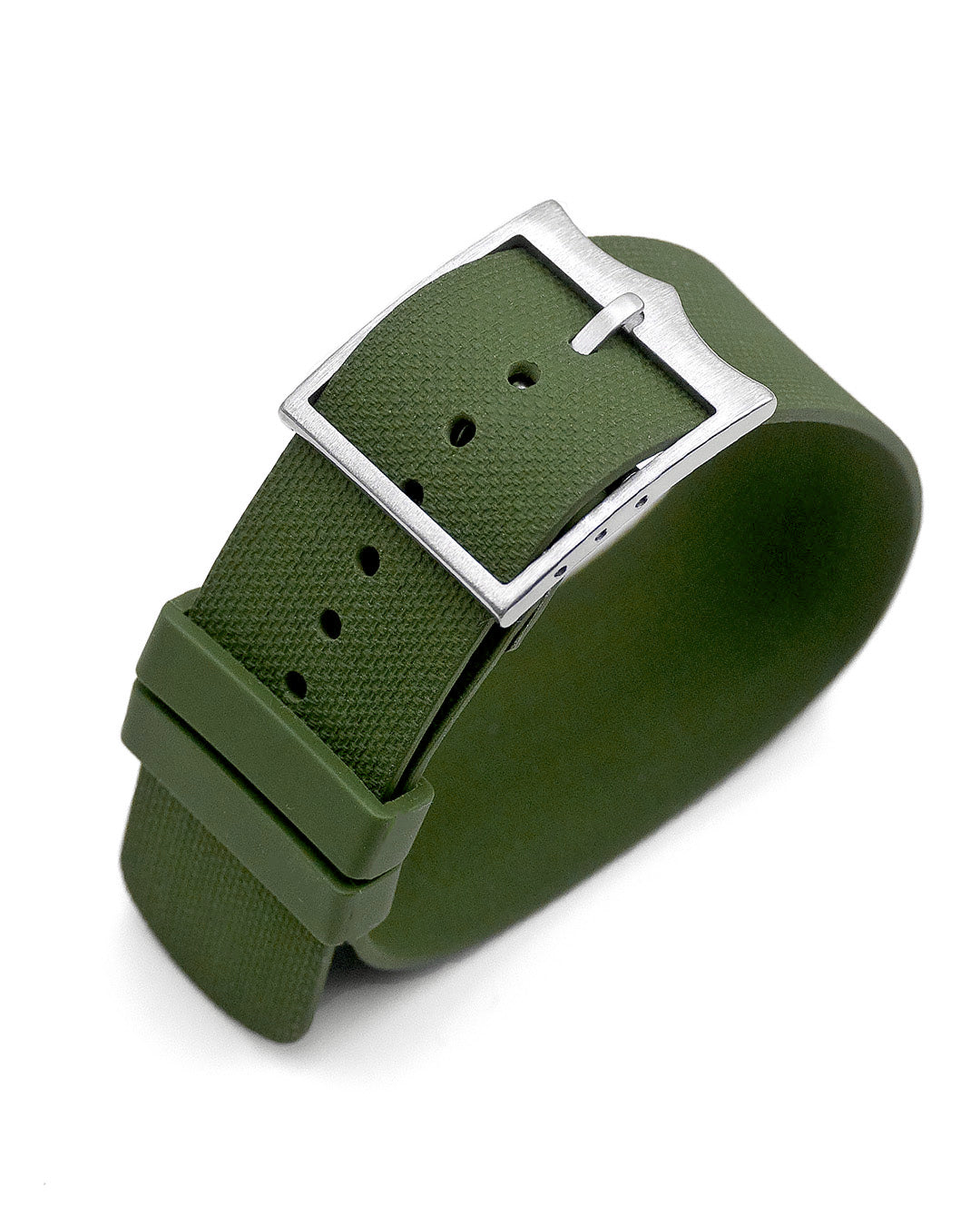 For Tudor Models - FKM Rubber Khaki Green (Single Pass, Universal Fit)