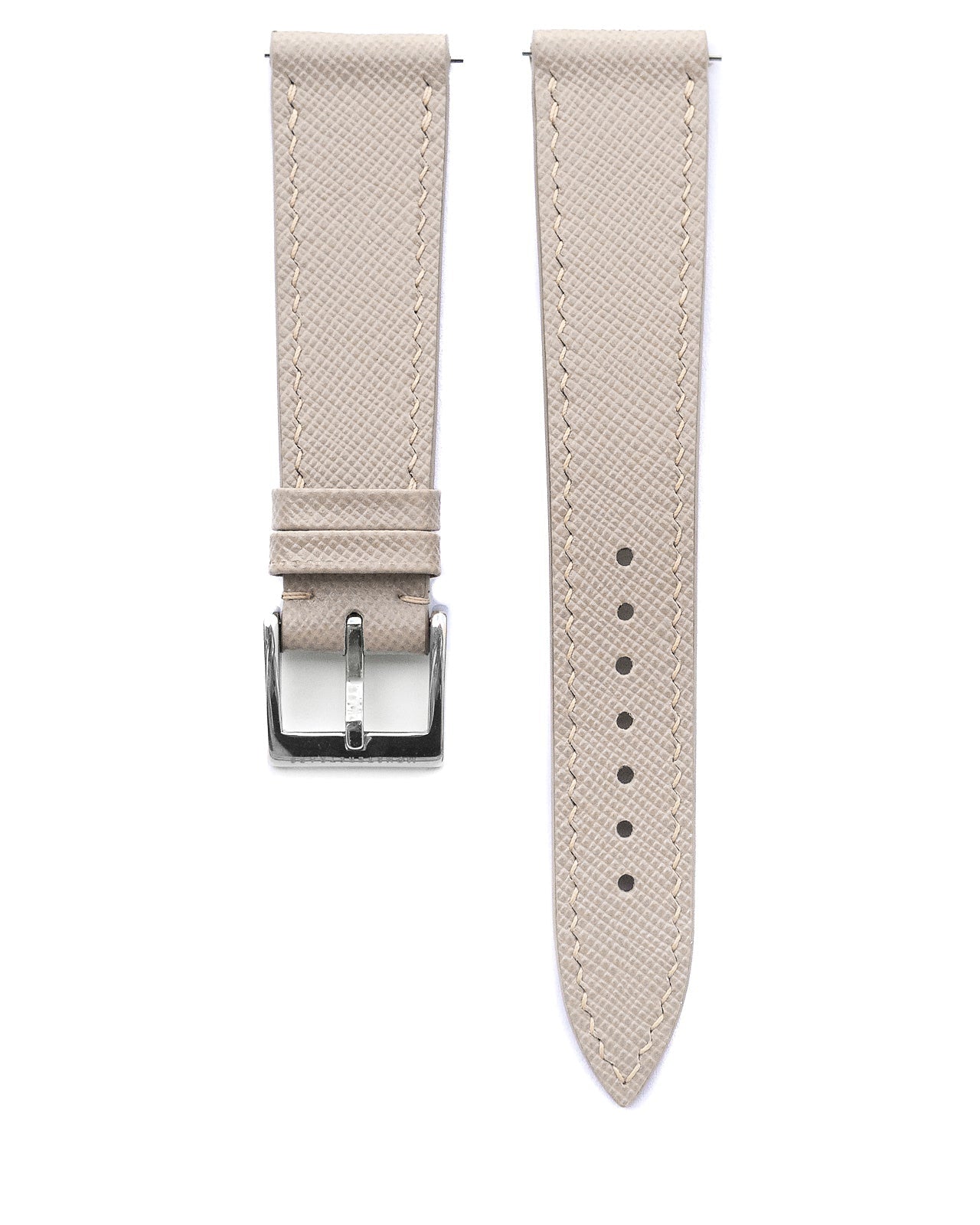 Saffiano Leather Strap (Ivory) - Monstraps