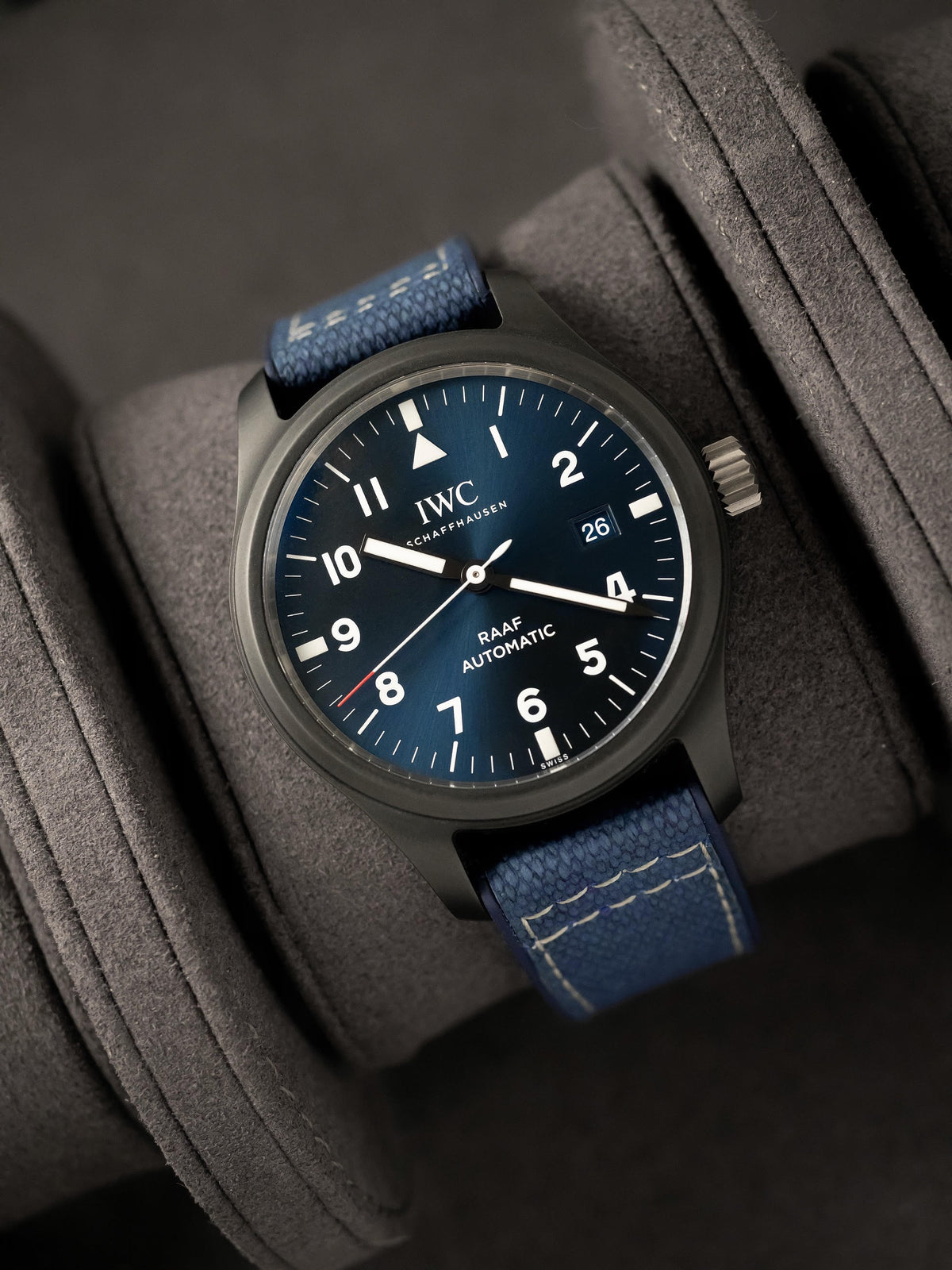 Pilot Hybrid FKM Rubber IWC style (Navy Blue)