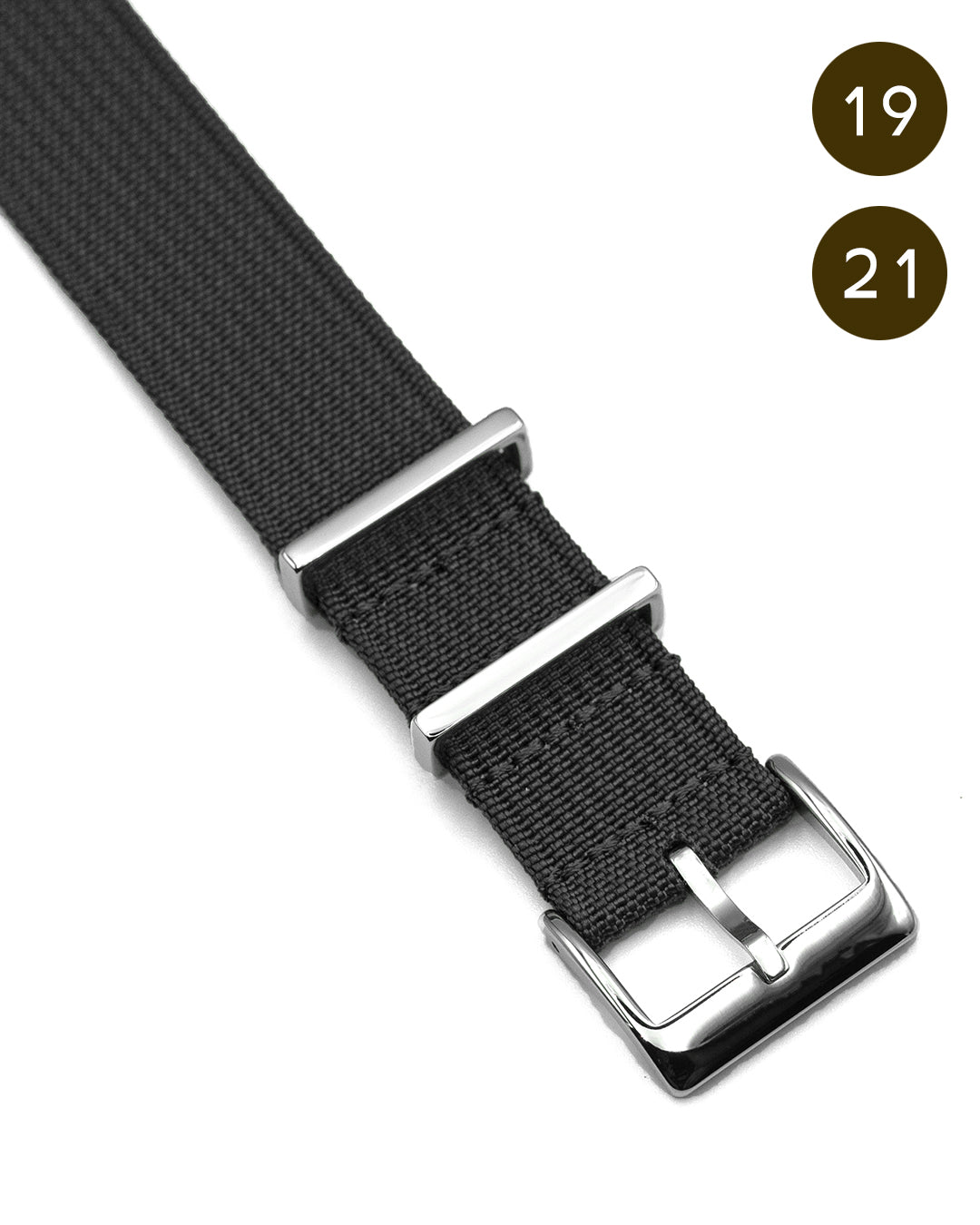 Nylon Vintage - Black (Single Pass, Odd Size)