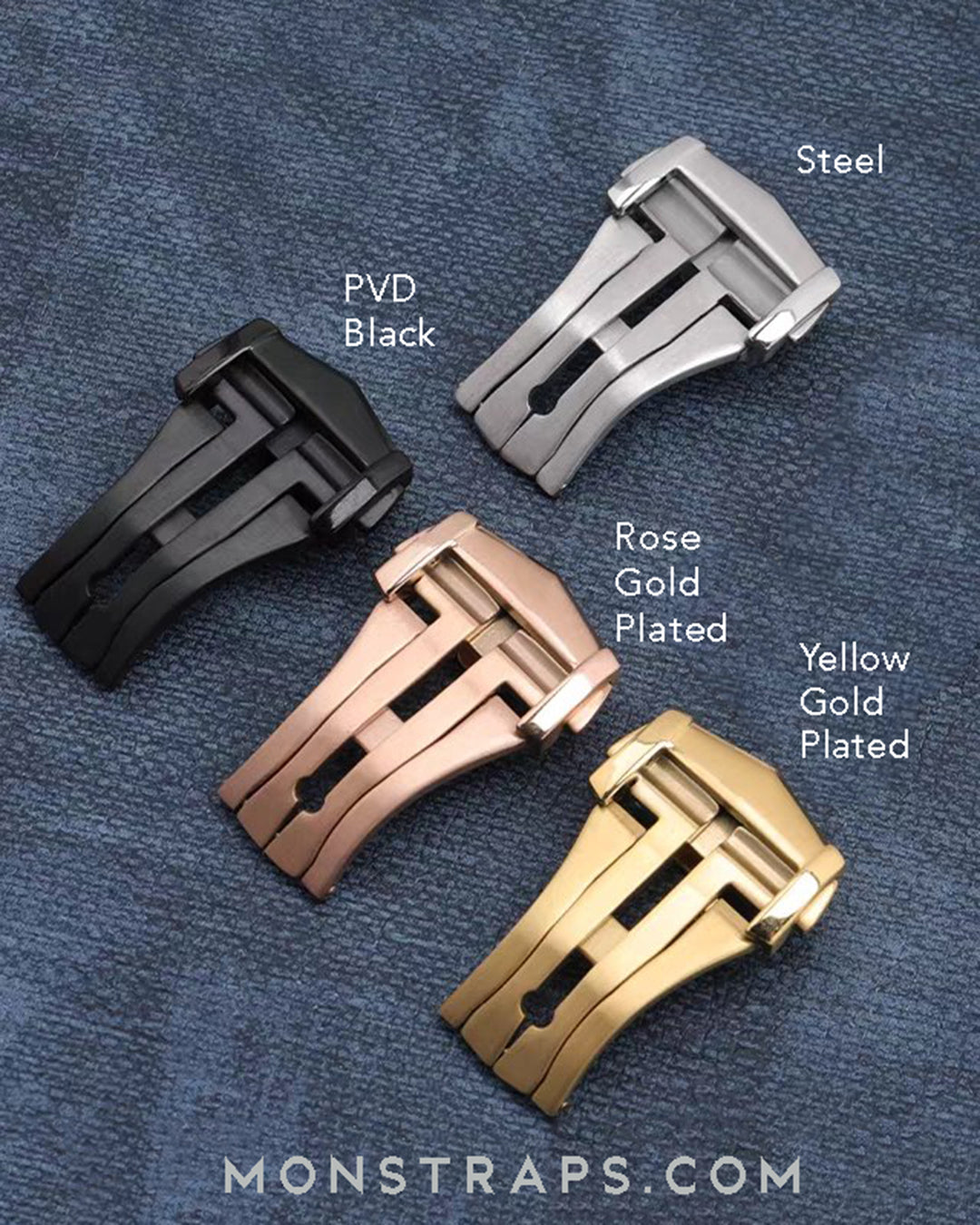 OM Style Deployant Clasp (Stainless Steel / Titanium)