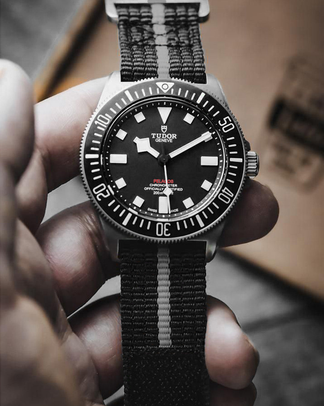 Velcro Premium - Black with Grey Stripe (Regular and Short Option)