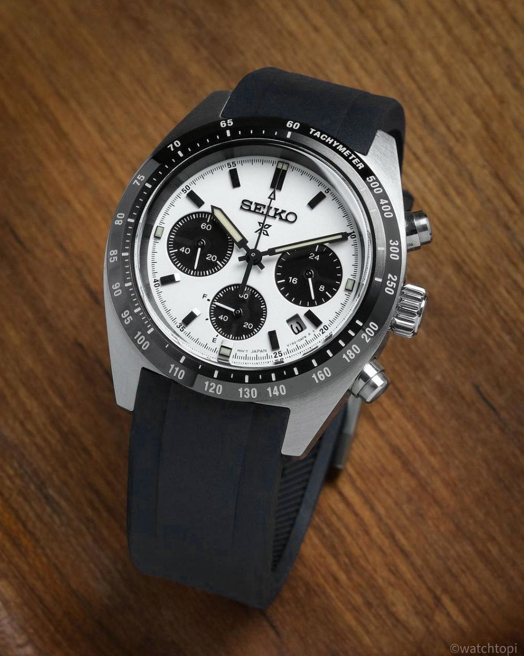 FKM RUBBER - FOR SEIKO SPEEDTIMER (BLACK)