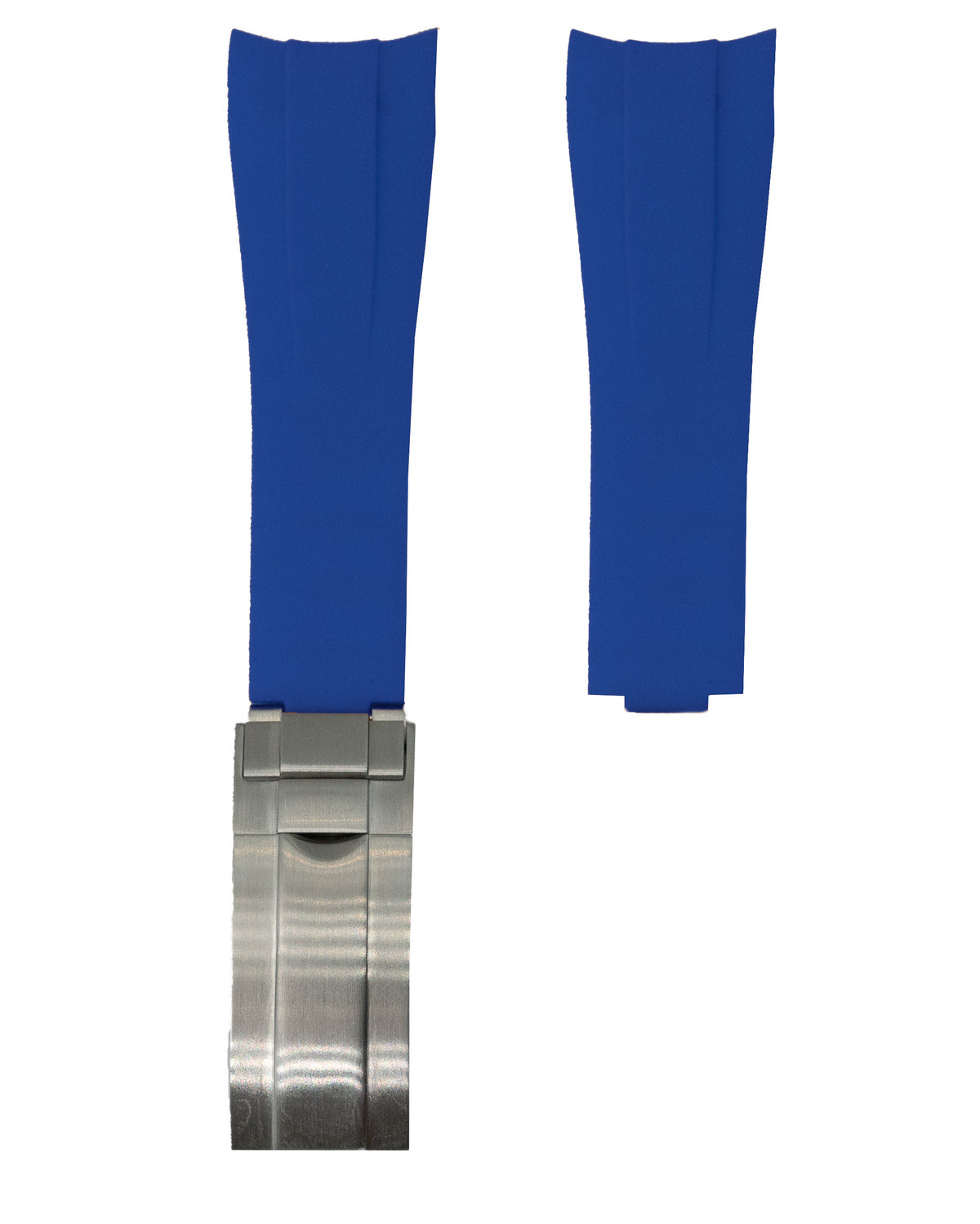 (NEW!) CUT TO FIT RUBBER- FOR ROLEX SPORTS MODEL (NAVY, GLIDE CLASP)