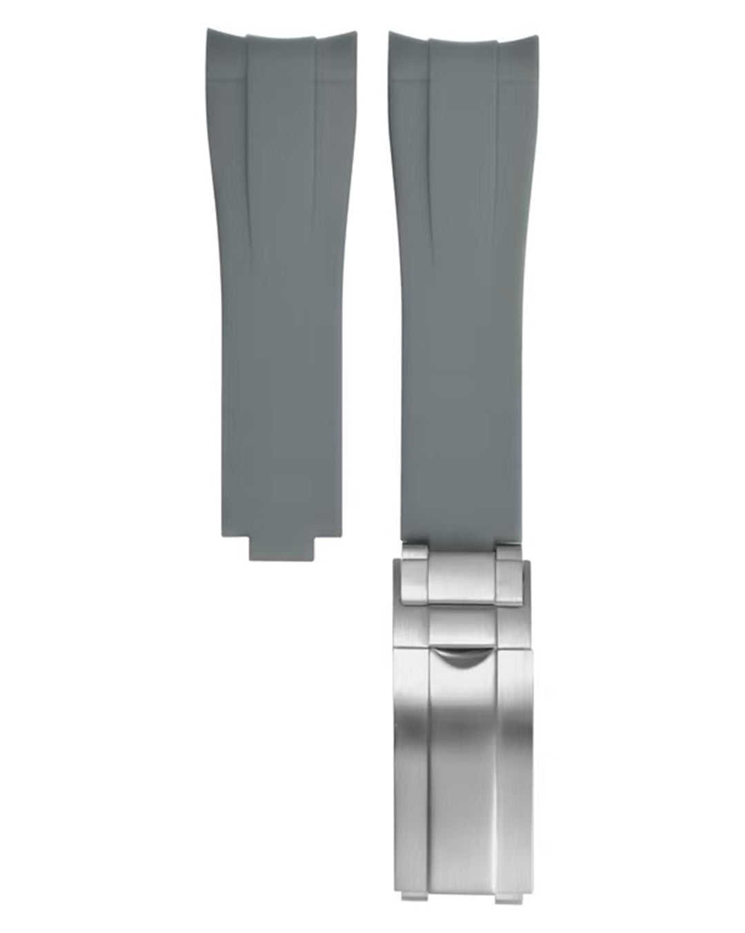 (NEW!) CUT TO FIT RUBBER- FOR ROLEX SPORTS MODEL (GREY, GLIDE CLASP)