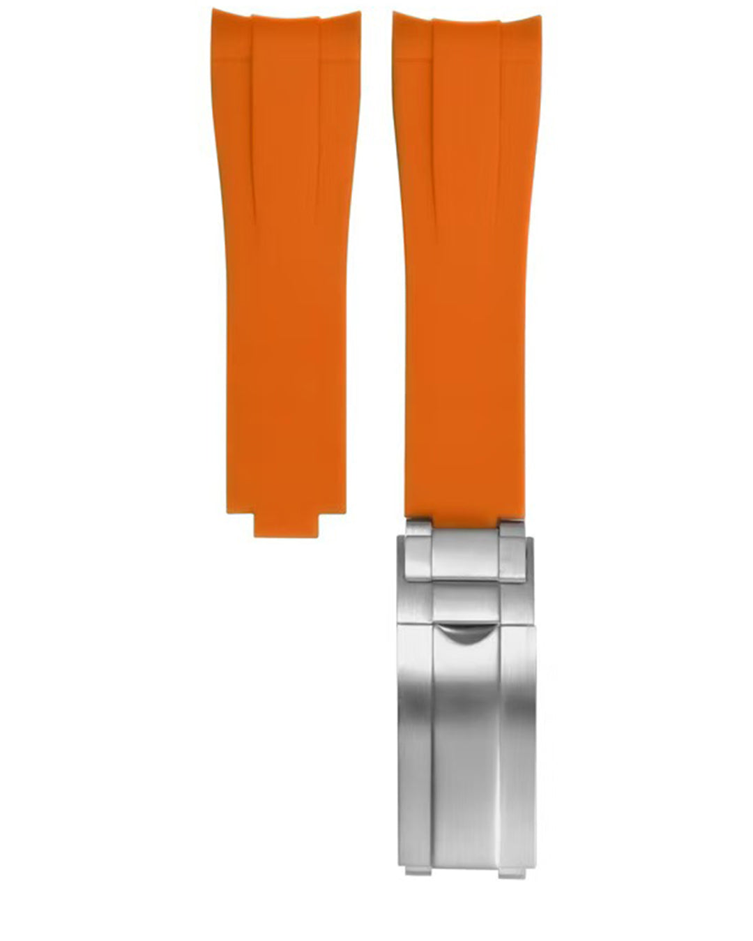 (NEW!) CUT TO FIT RUBBER- FOR ROLEX SPORTS MODEL (ORANGE, GLIDE CLASP)