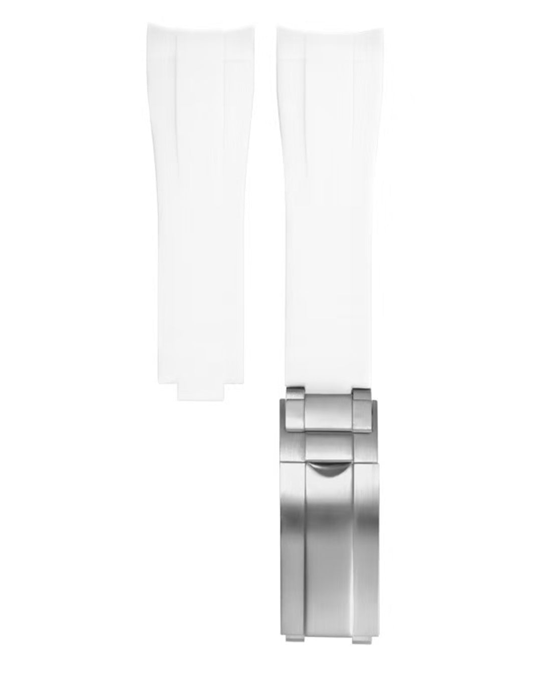 (NEW!) CUT TO FIT RUBBER- FOR ROLEX SPORTS MODEL (WHITE, GLIDE CLASP)