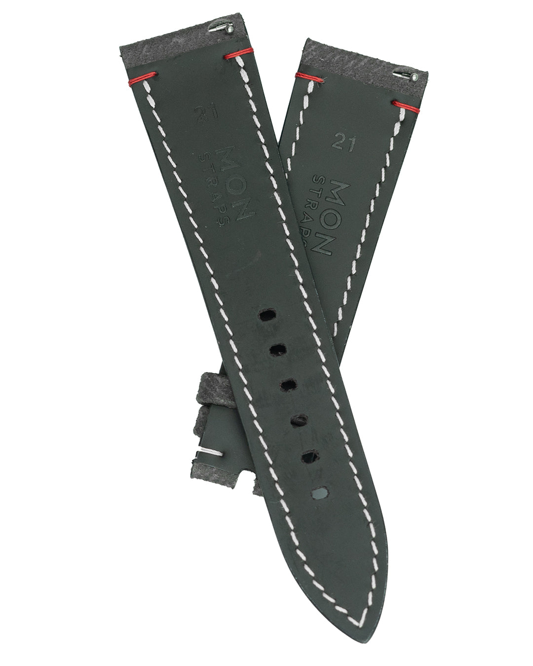 (21mm) Fabric Leather - Brown, Short