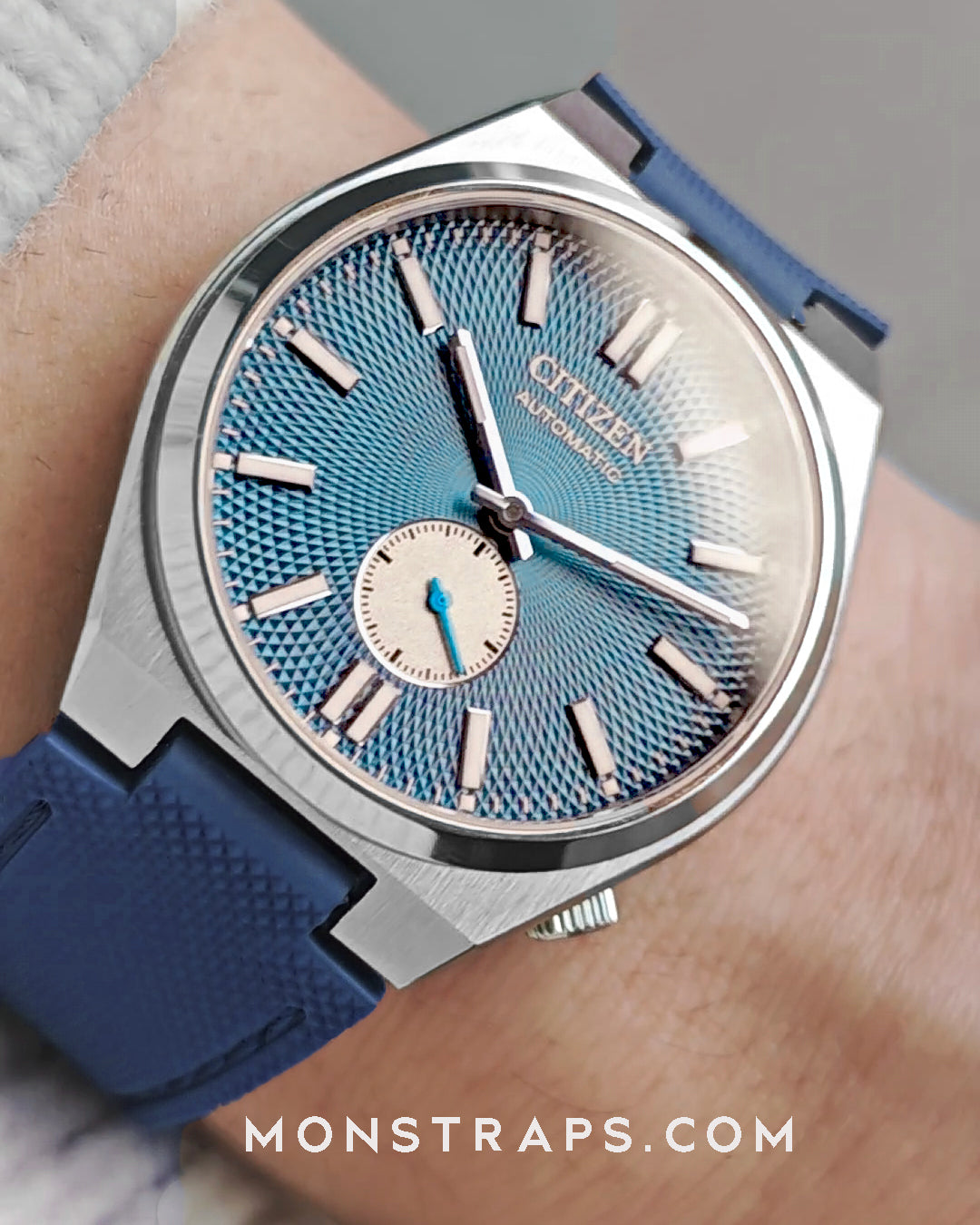 HYBRID RUBBER - FOR CITIZEN TSUYOSA SMALL SECONDS (BLUE)