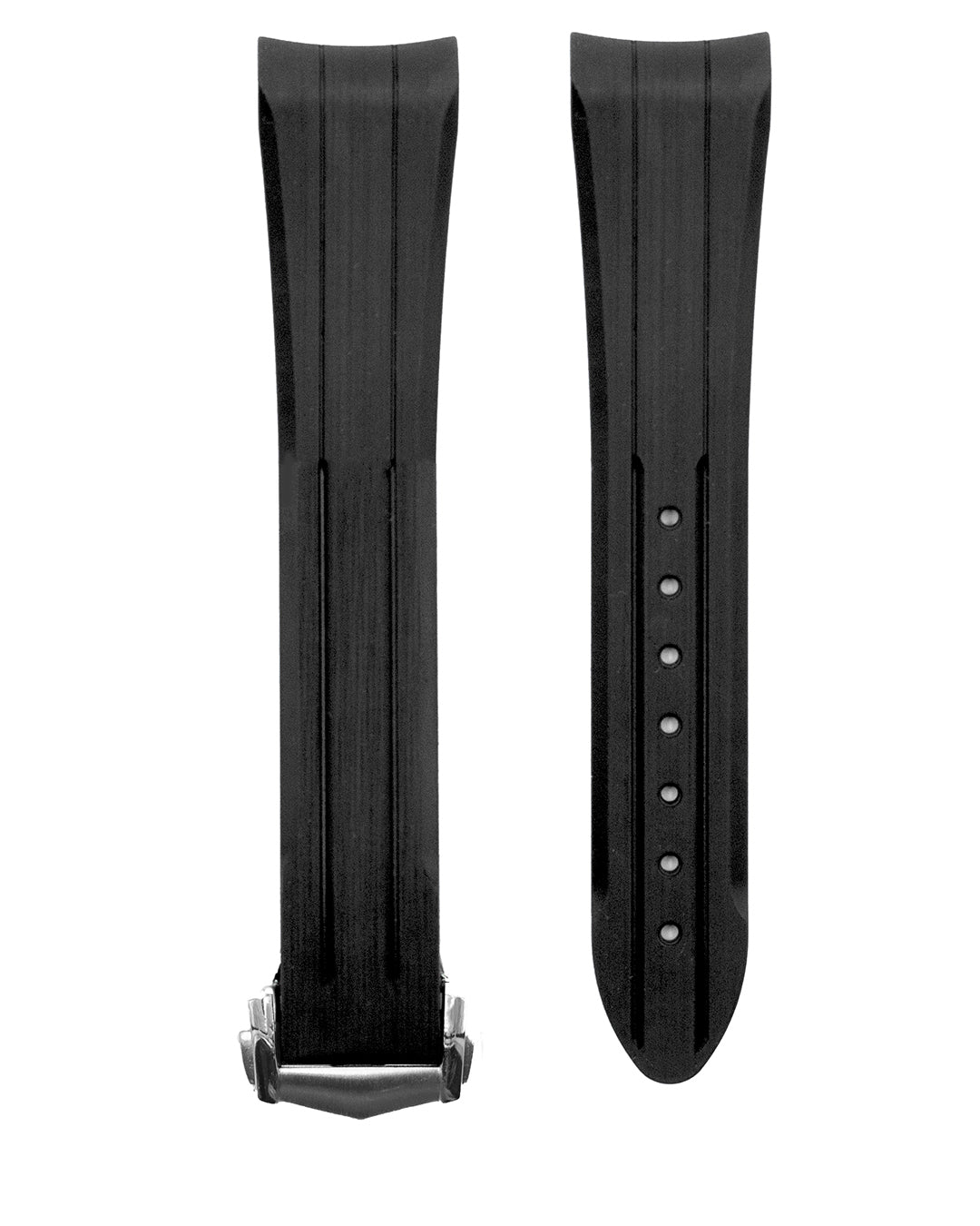 (LATEST!) FKM RUBBER- FOR SPEEDMASTER RACING / CHRONOSCOPE / MOONPHASE (BLACK)