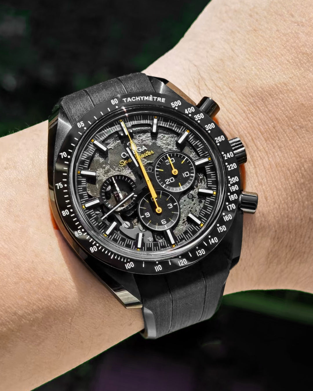 (LATEST!) FKM RUBBER- FOR SPEEDMASTER RACING / CHRONOSCOPE / MOONPHASE (NAVY BLUE)