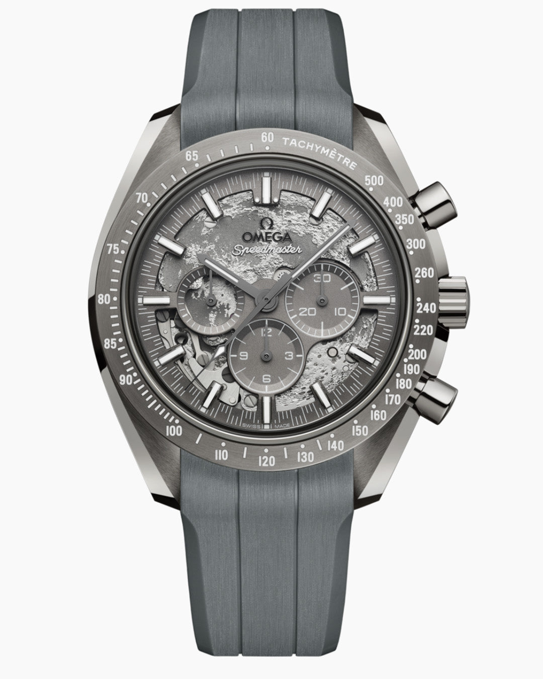 (LATEST!) FKM RUBBER- FOR SPEEDMASTER RACING / CHRONOSCOPE / MOONPHASE (GREY)