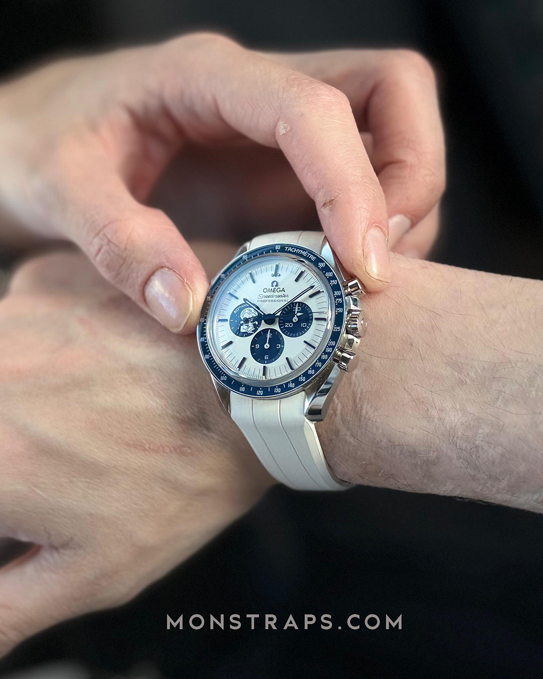 (LATEST!) FKM RUBBER- FOR SPEEDMASTER PROFESSIONAL (WHITE)