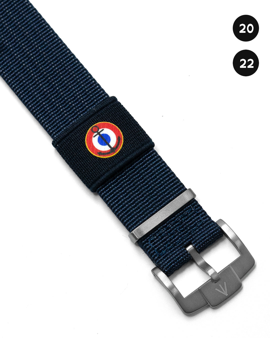 (EXCLUSIVE) Titanium Nylon Single Pass (Navy)