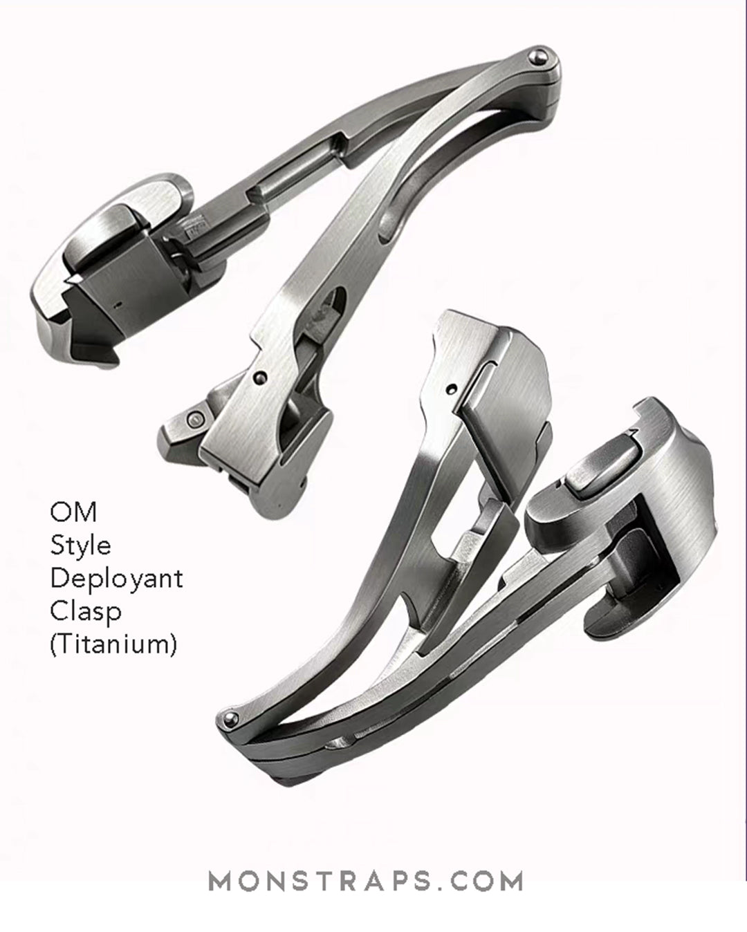 OM Style Deployant Clasp (Stainless Steel / Titanium)