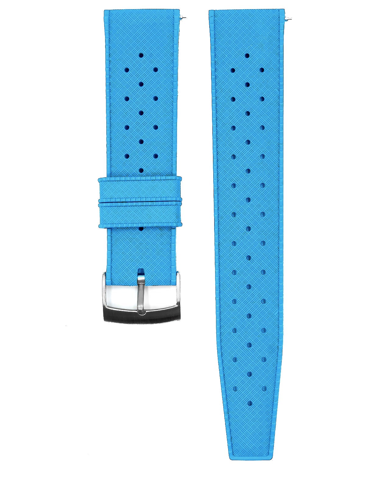 FKM RUBBER - "TROPICAL" VINTAGE STYLE STRAP (SKY BLUE)