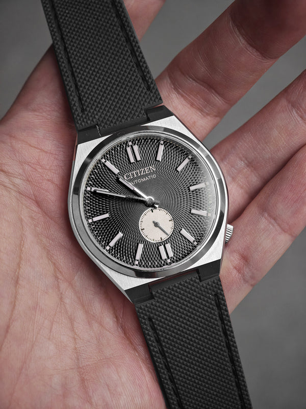 HYBRID RUBBER - FOR CITIZEN TSUYOSA SMALL SECONDS (BLACK) - Monstraps