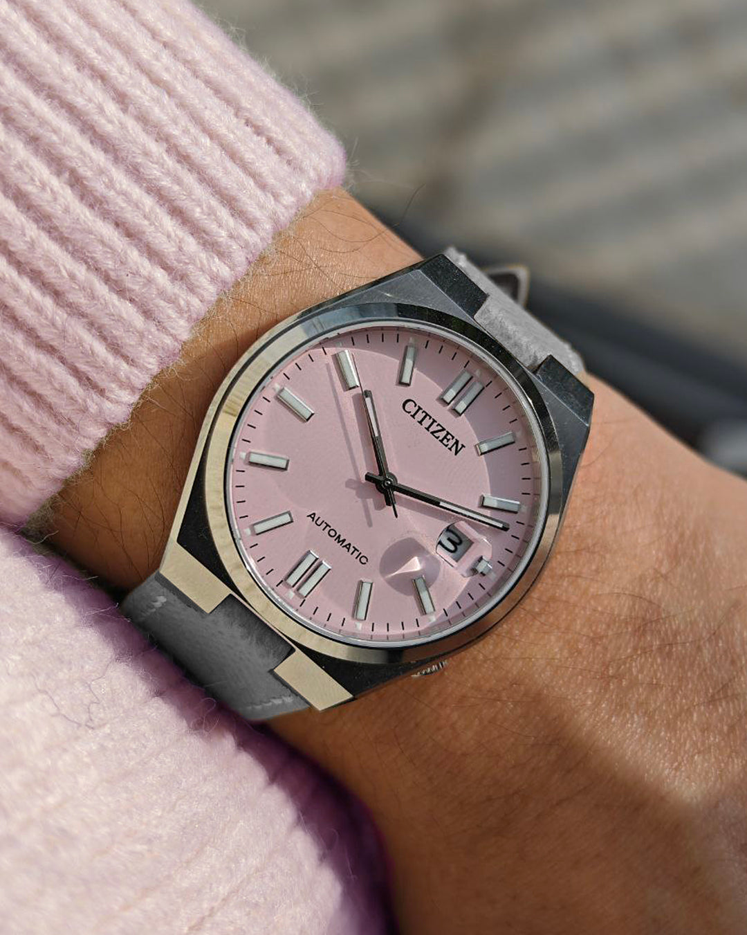 EPSOM LEATHER - FOR CITIZEN TSUYOSA 37MM (MINK GREY)