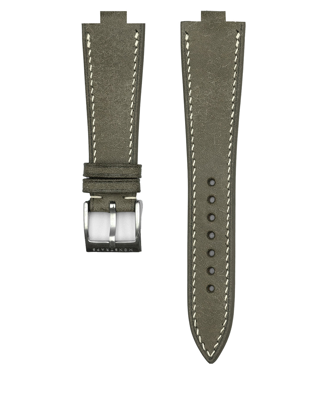 VINTAGE LEATHER - FOR CITIZEN TSUYOSA 37MM (OLIVE GREY) - Monstraps
