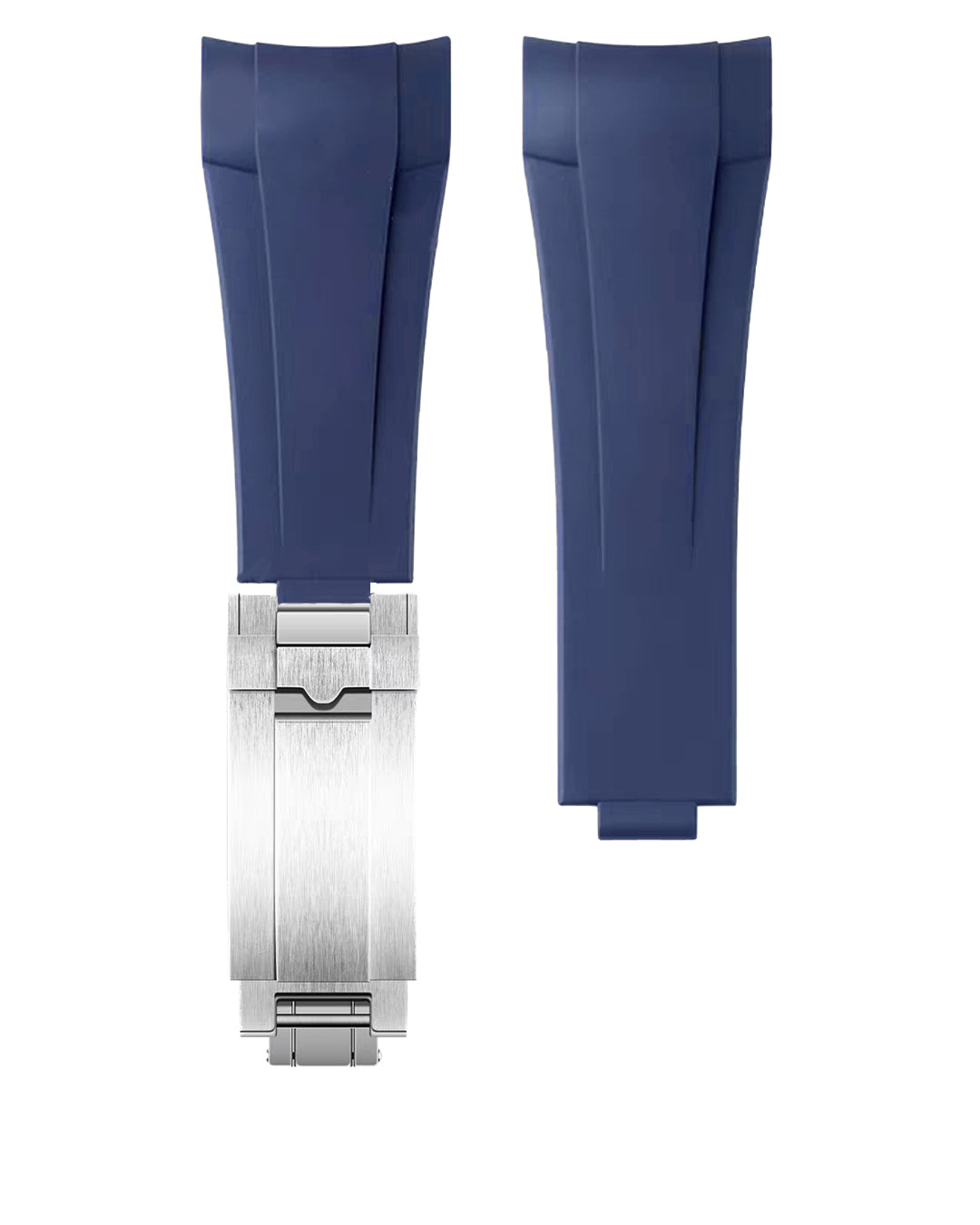 (LATEST!) FKM RUBBER- FOR TUDOR BLACK BAY 58 / GMT (T-LINK CLASP STYLE) NAVY BLUE