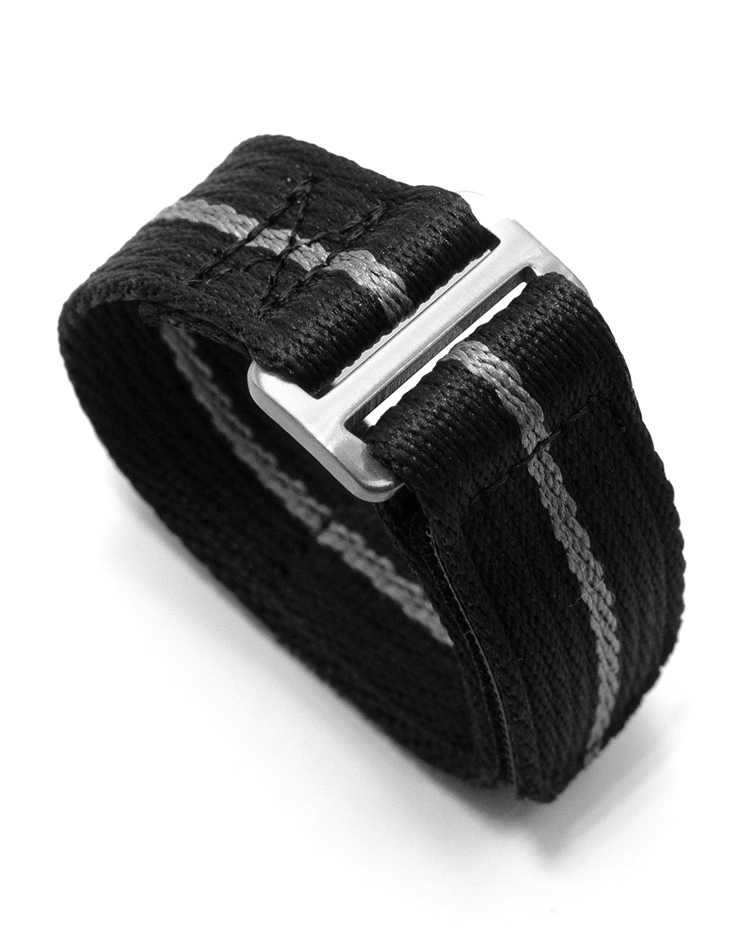 Velcro Premium - Black with Grey Stripe (Regular and Short Option)