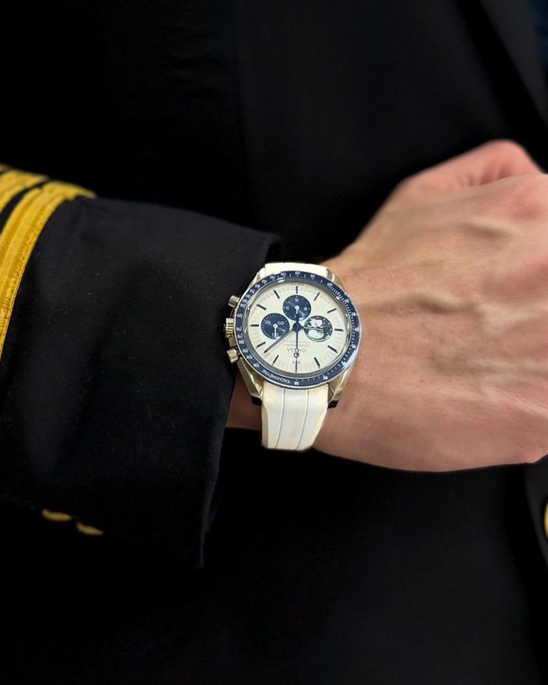 (LATEST!) FKM RUBBER- FOR SPEEDMASTER PROFESSIONAL (WHITE)