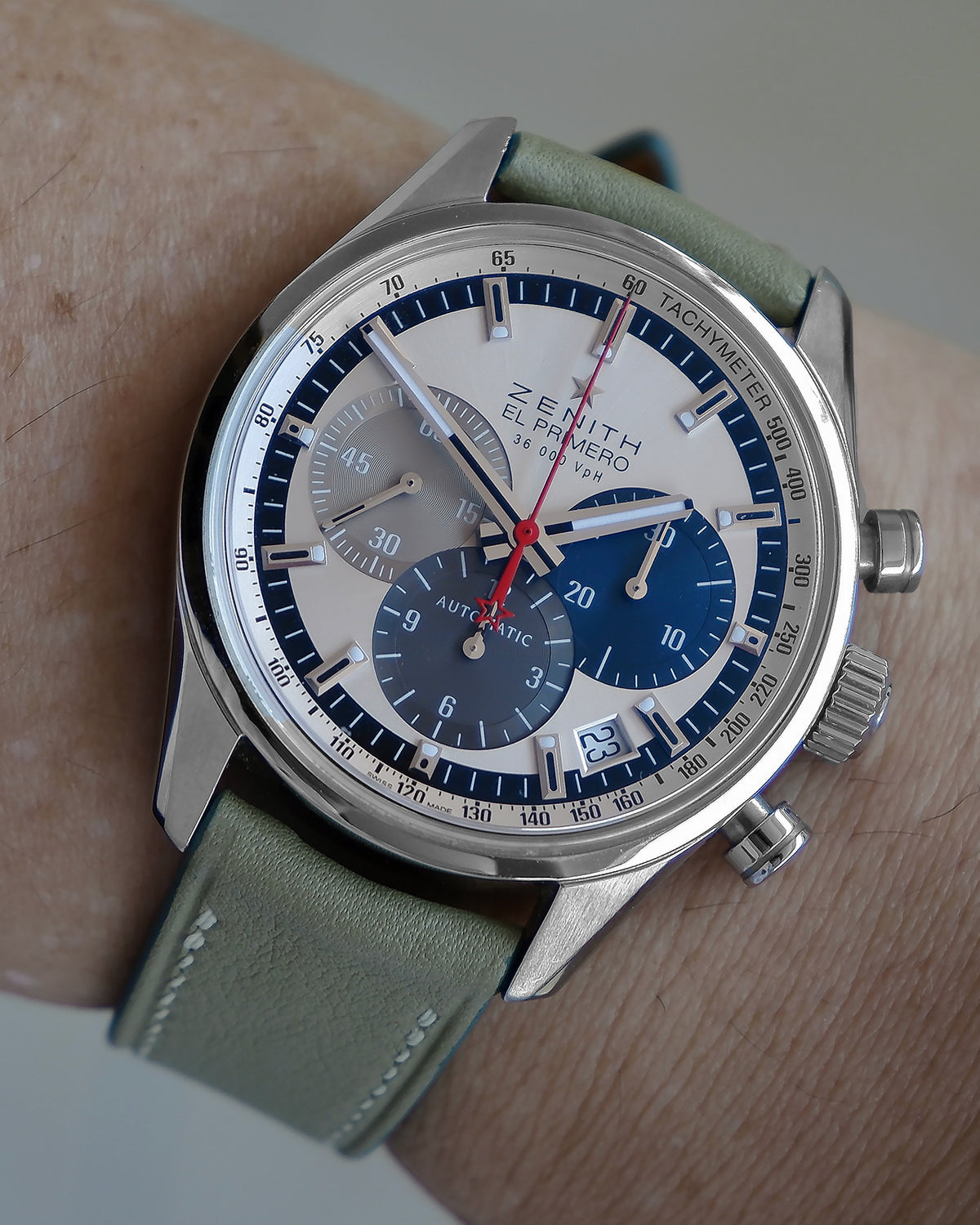 Swift Leather Strap (Vert Pale)