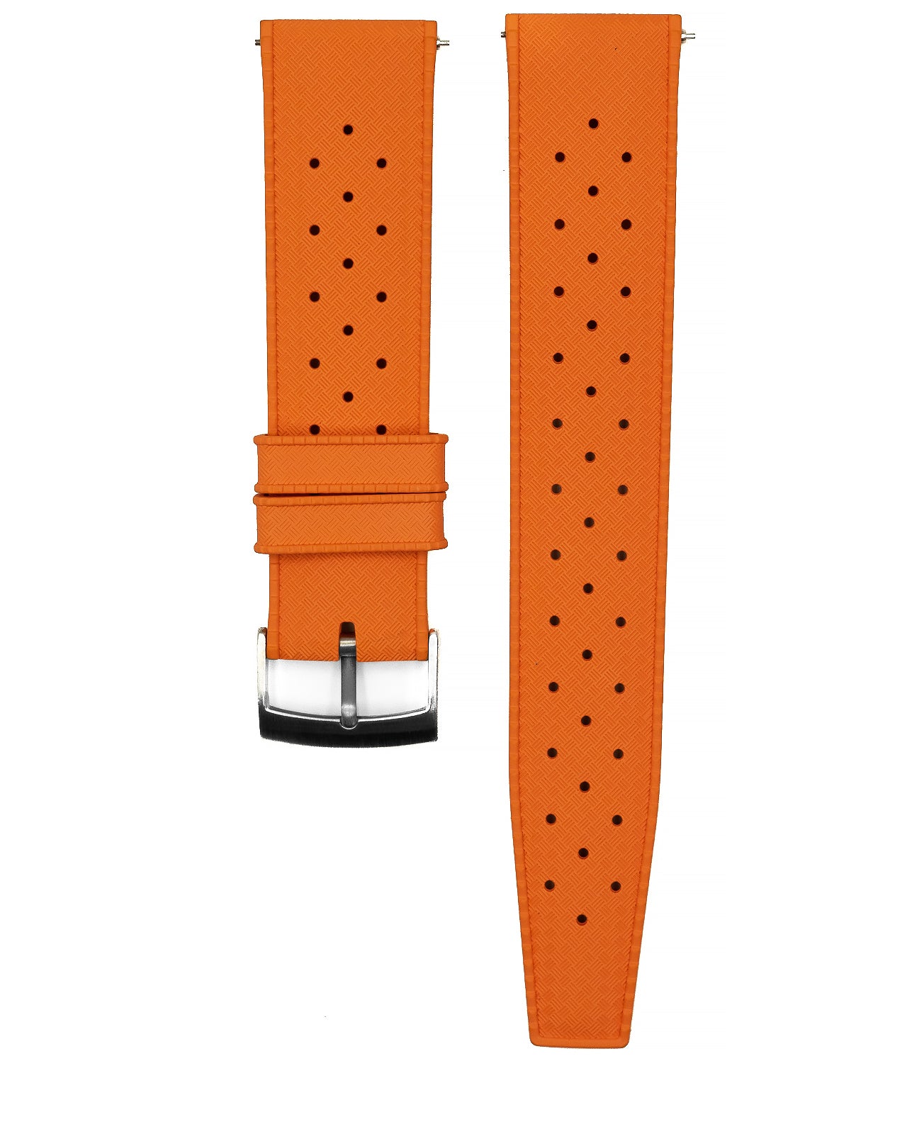 FKM RUBBER - "TROPICAL" VINTAGE STYLE STRAP (ORANGE)