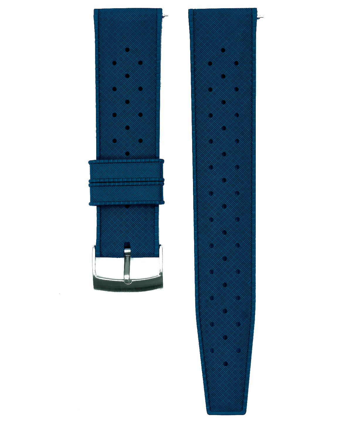 FKM RUBBER - &quot;TROPICAL&quot; VINTAGE STYLE STRAP (NAVY)