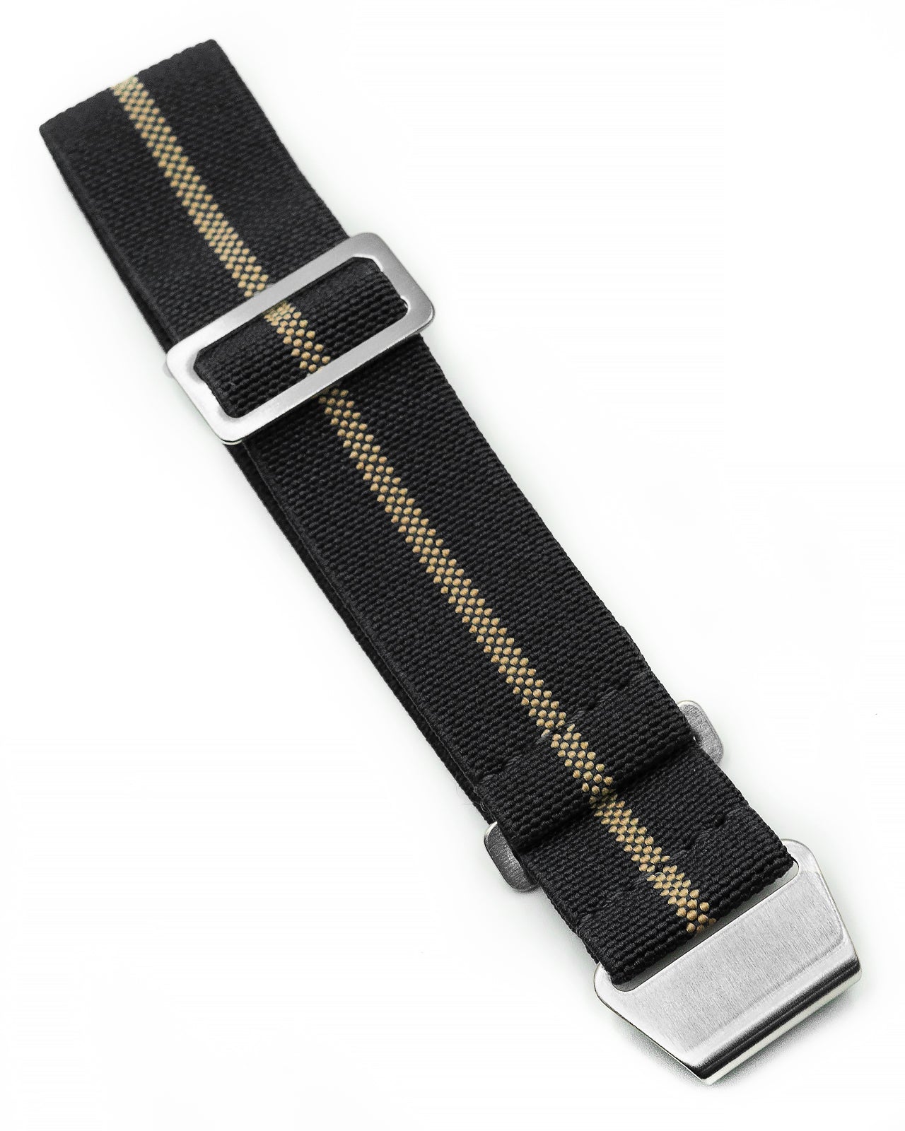 PARA Elastic - Black with Khaki Stripes