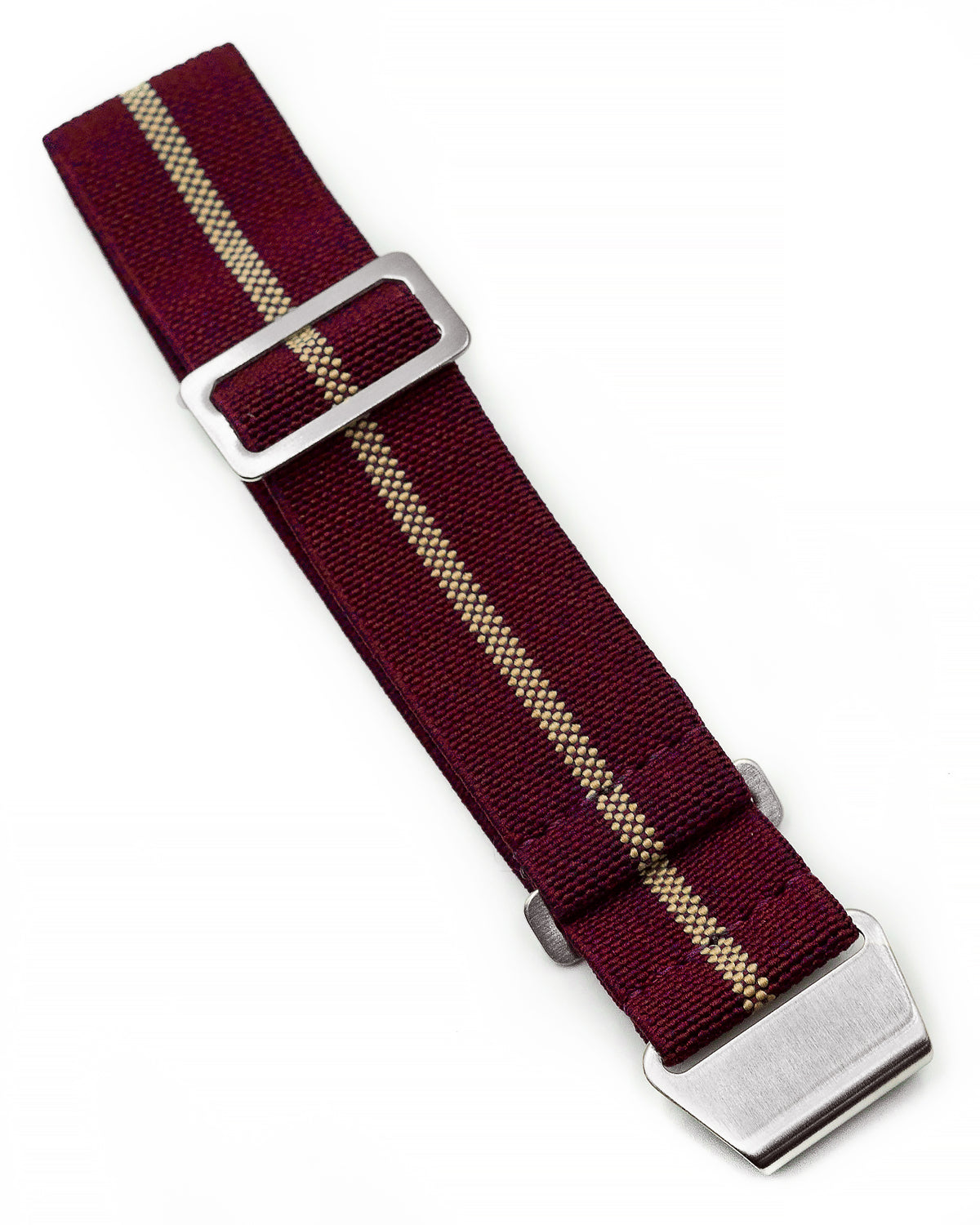 PARA Elastic - Maroon with Khaki Stripes