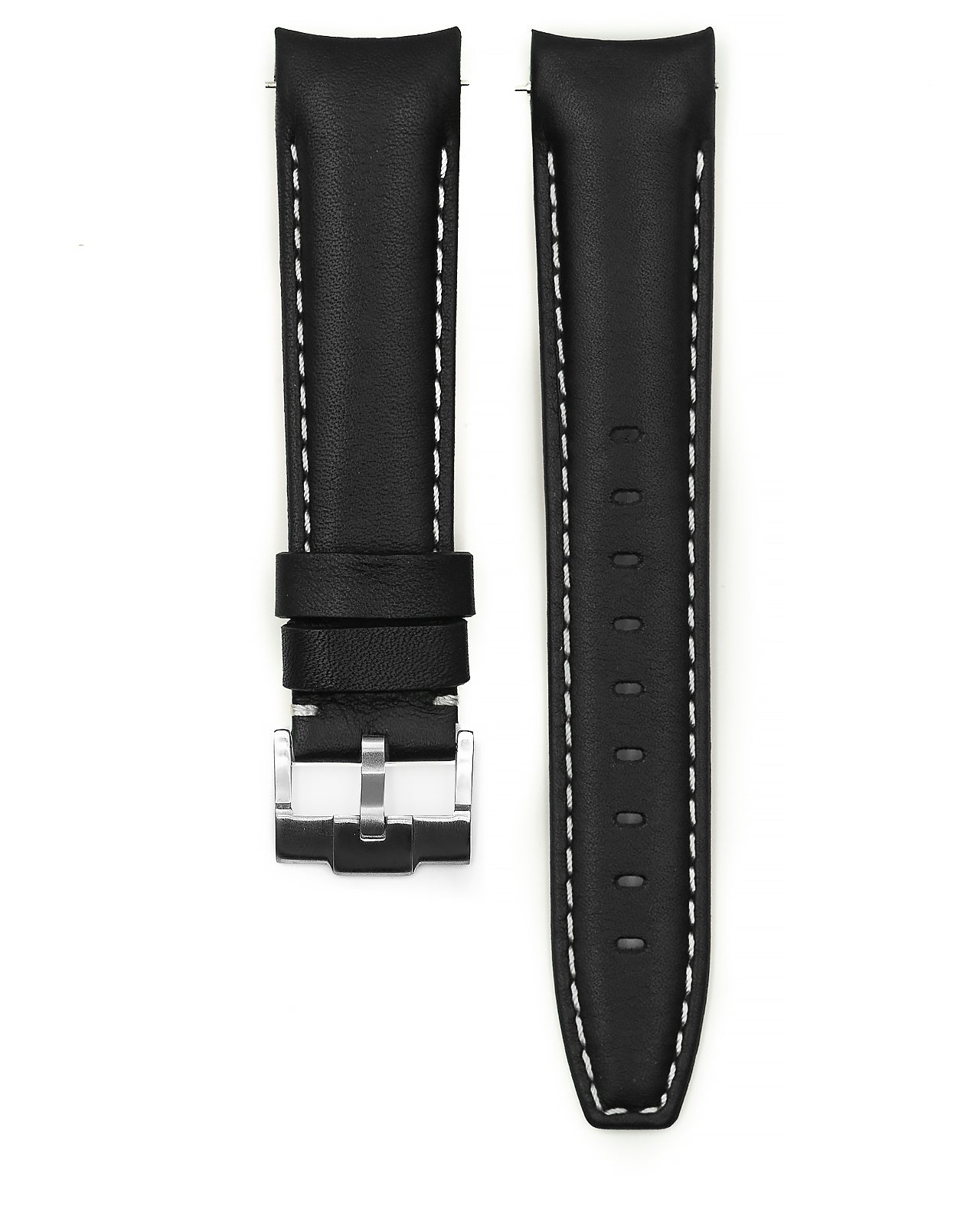 Curved End Leather Strap (For Rolex)