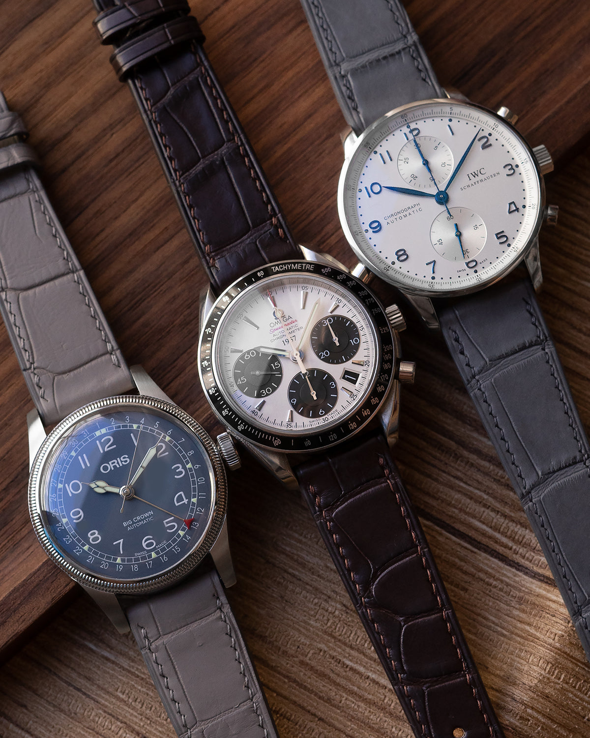 Alligator Leather Strap (Dark Coffee, Matte)