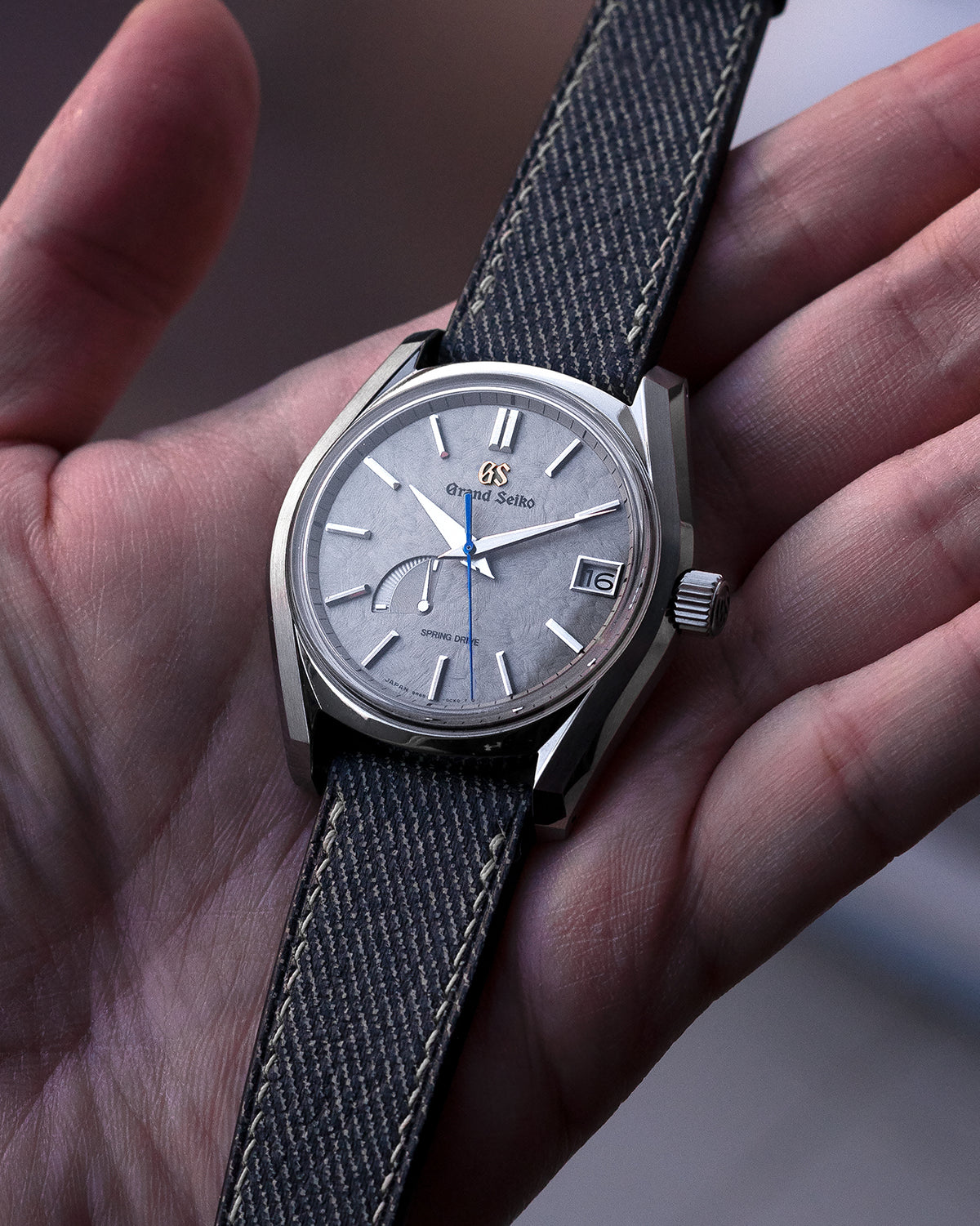 Fabric Leather Strap (Twill Grey)