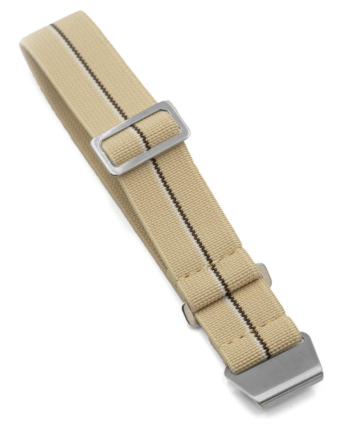 PARA Elastic - Light Khaki with Brown + White Stripes