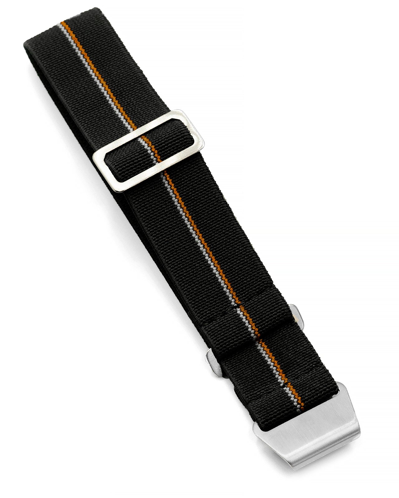 PARA Elastic - Black with Orange + White Stripes