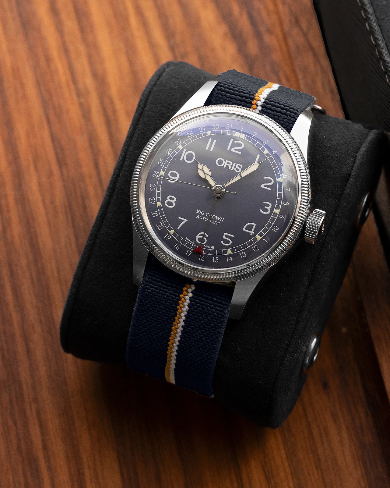 PARA Elastic - Navy with Orange + White Stripes