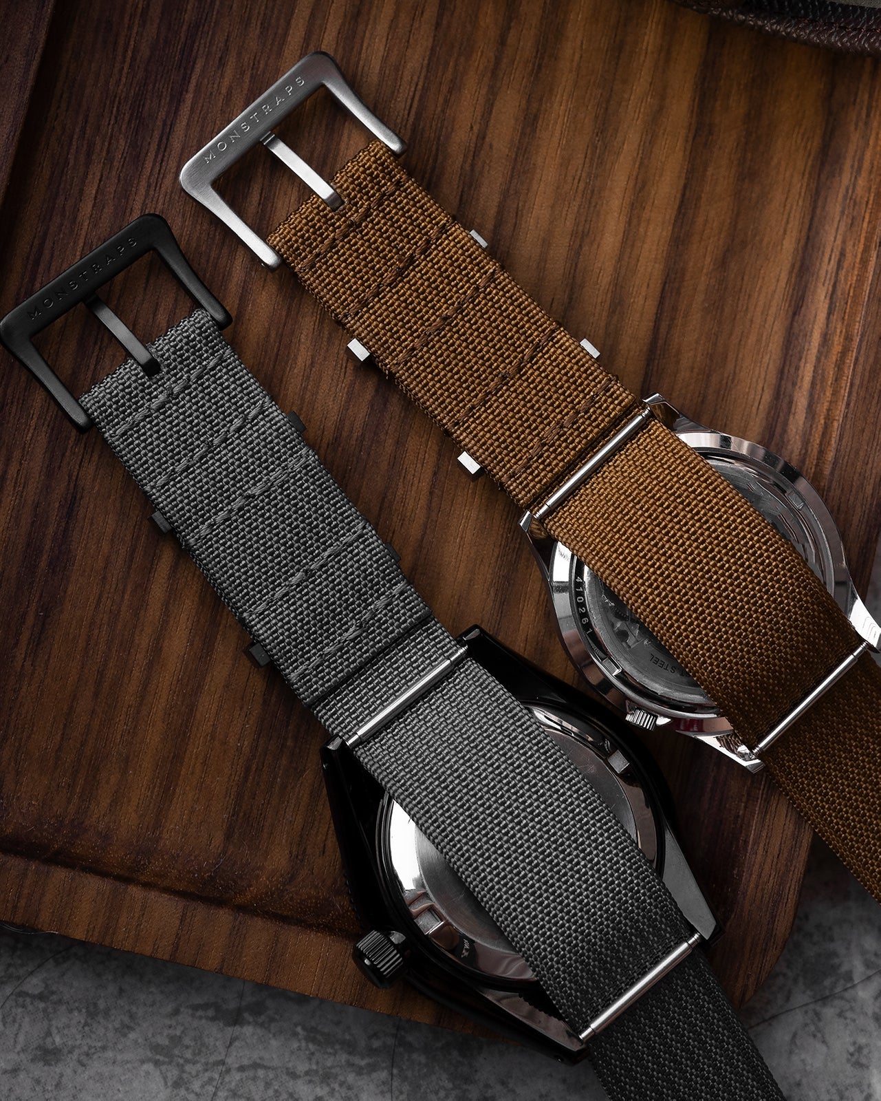 Nylon Vintage - Tanned Khaki (Single Pass) - Monstraps