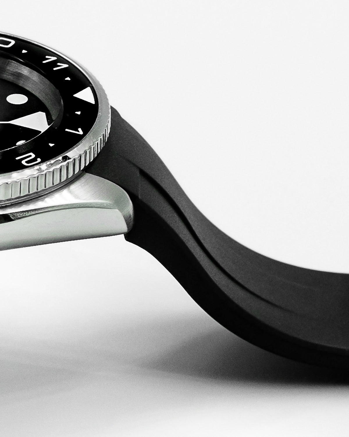 FKM RUBBER (CLASSIC) - FOR SEIKO SKX/SRPD (BLACK, ROSE GOLD HARDWARE)