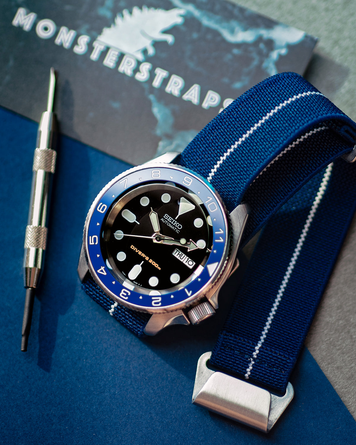 PARA Elastic - Navy Blue with White Centerline