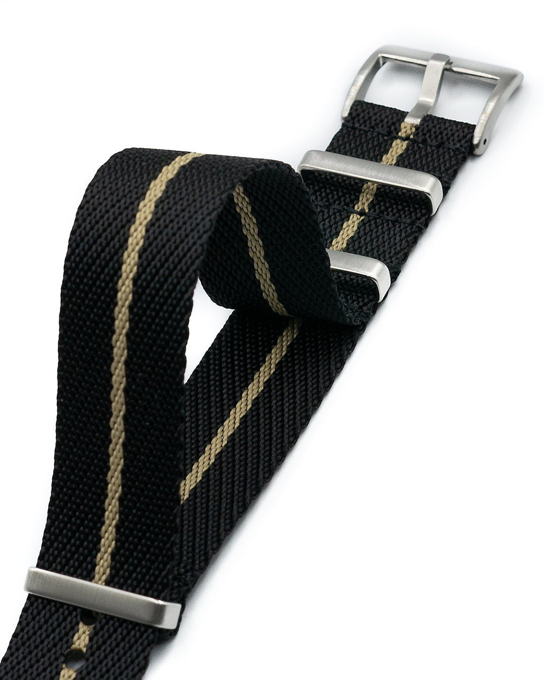 Nylon M II - Midnight Black with Khaki centerline