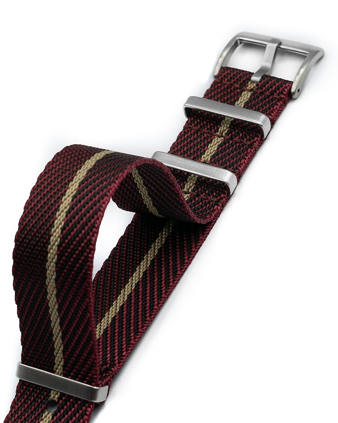 Nylon M II - Maroon with Khaki centerline