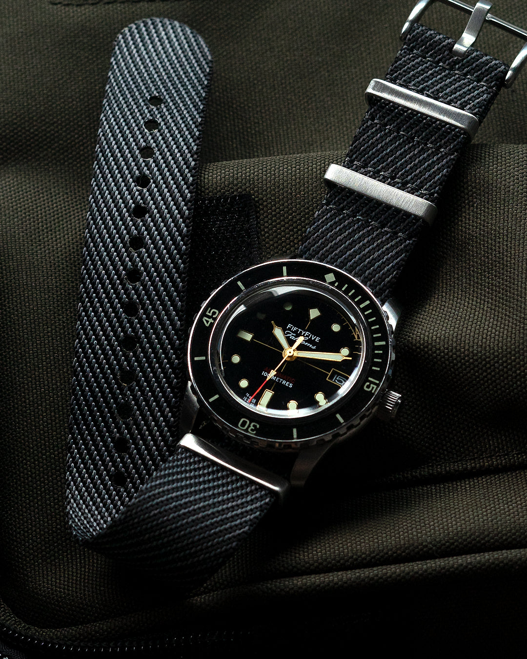 Nylon M II - Twill Metal (Black with Grey)