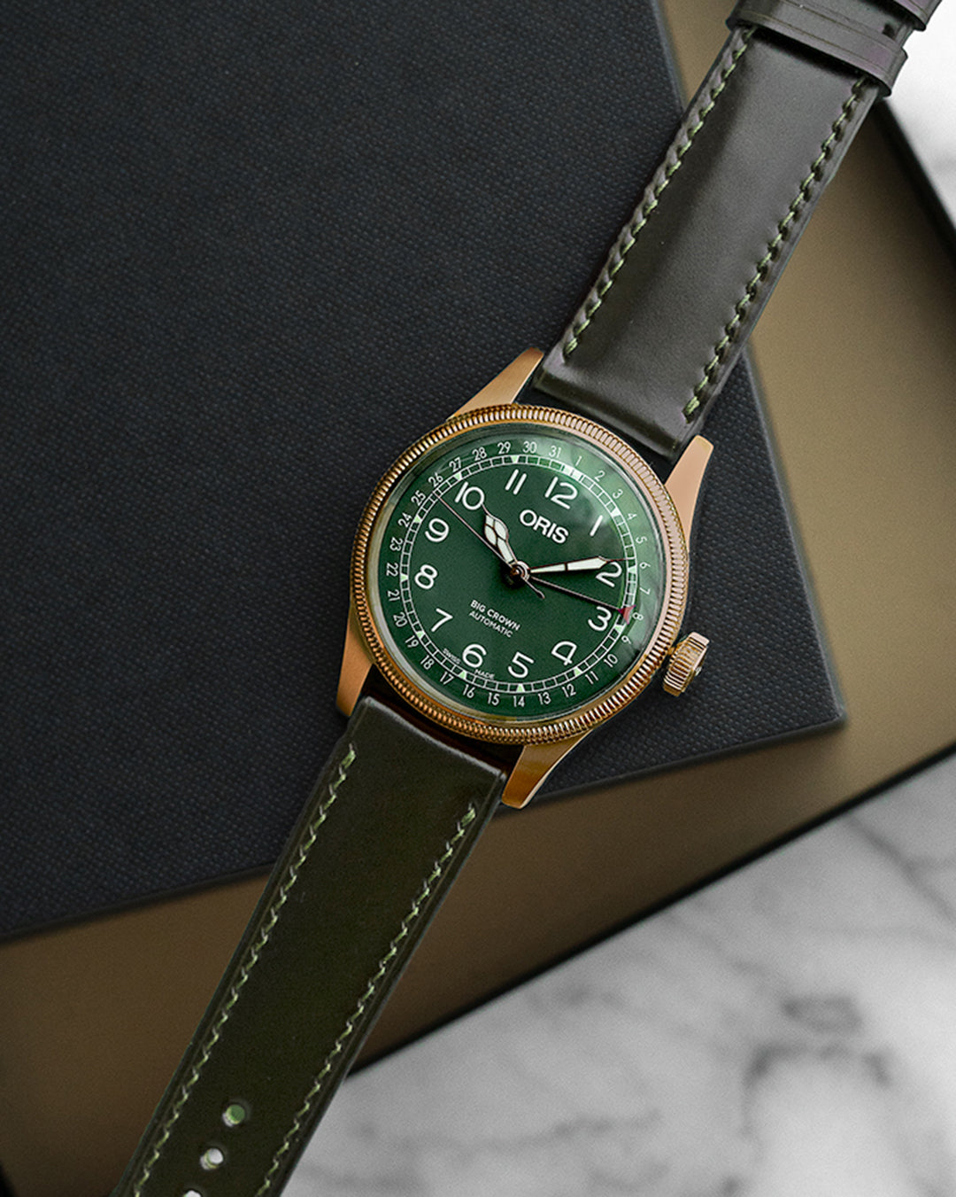 Shell Cordovan Strap (Olive Green)