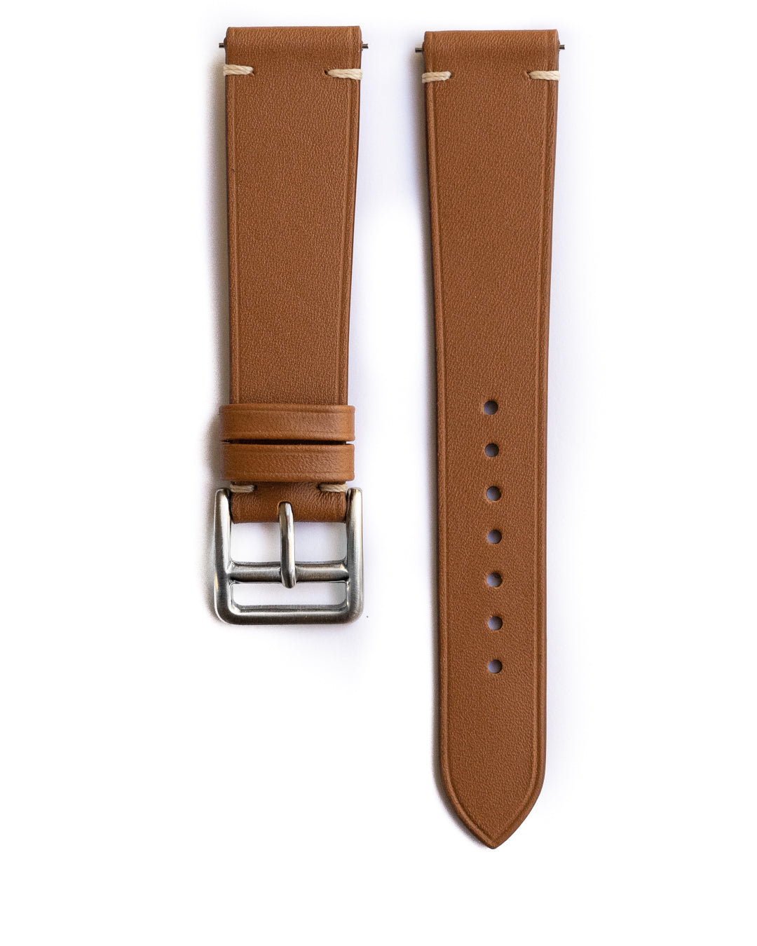 Minimalist Side Stitch Strap (Cognac)