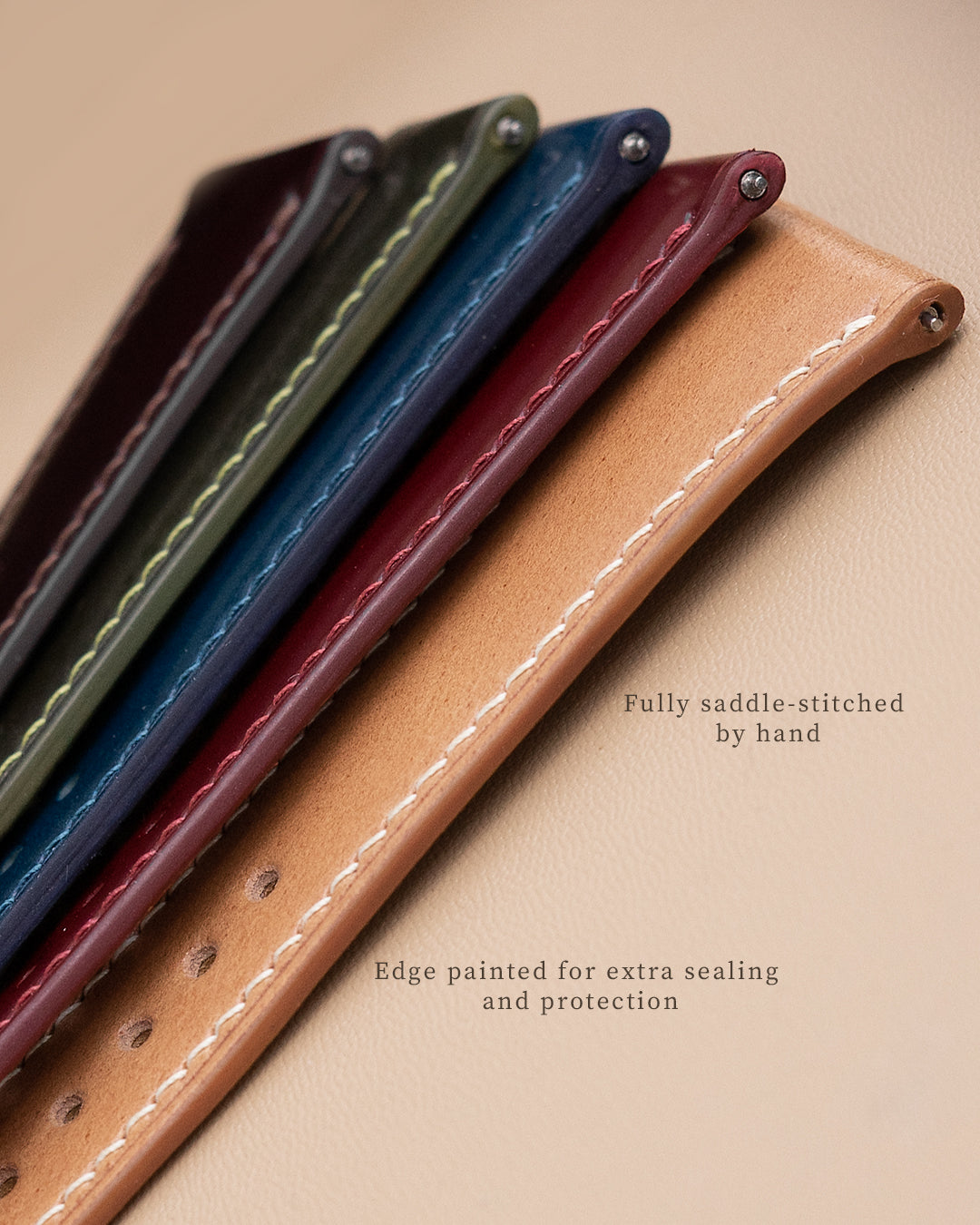 16mm Nude LiteHide™ Leather Strap